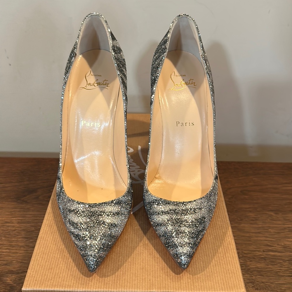 Christian Louboutin Pigalle Follies 100 Glitter Sirene